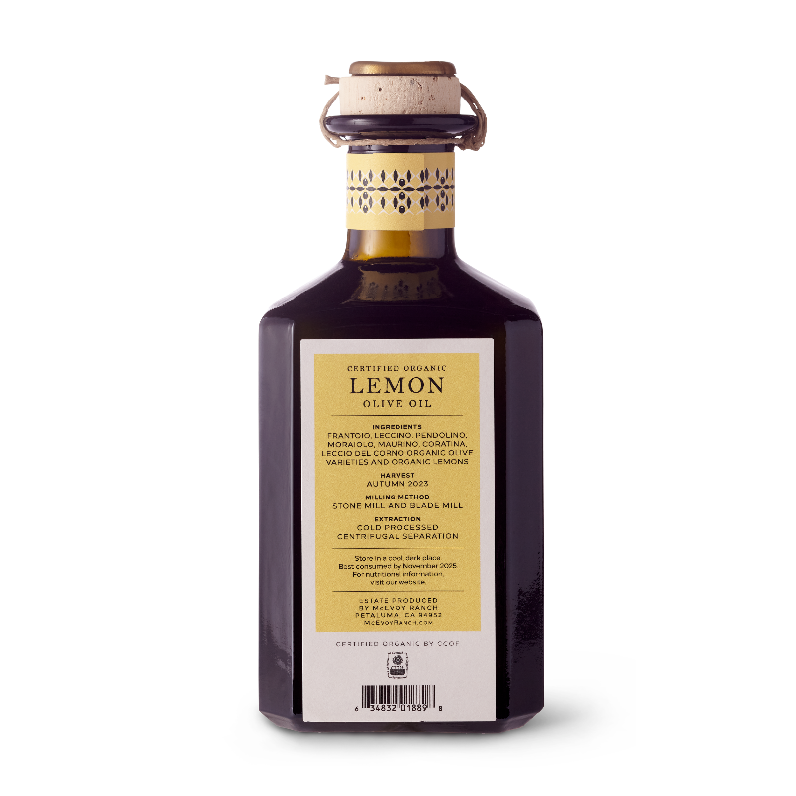 Organic Lemon Olive Oil - McEvoy Ranch