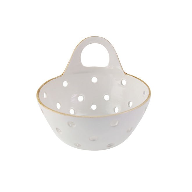 White Ceramic Colander